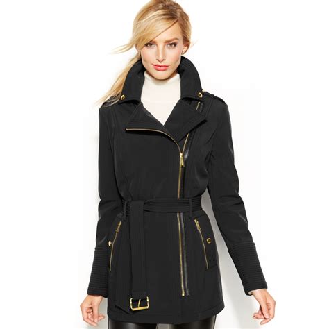 michael kors black camo coat|michael kors coats women outlet.